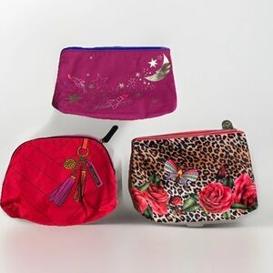Lot of 3 Estee Launder Make Up Bags Cosmetic Bags New Without Tags See Pics